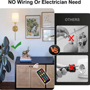 Iluminating™ Wireless Wall Sconces (SET OF 2 + 2 BULBS FREE)