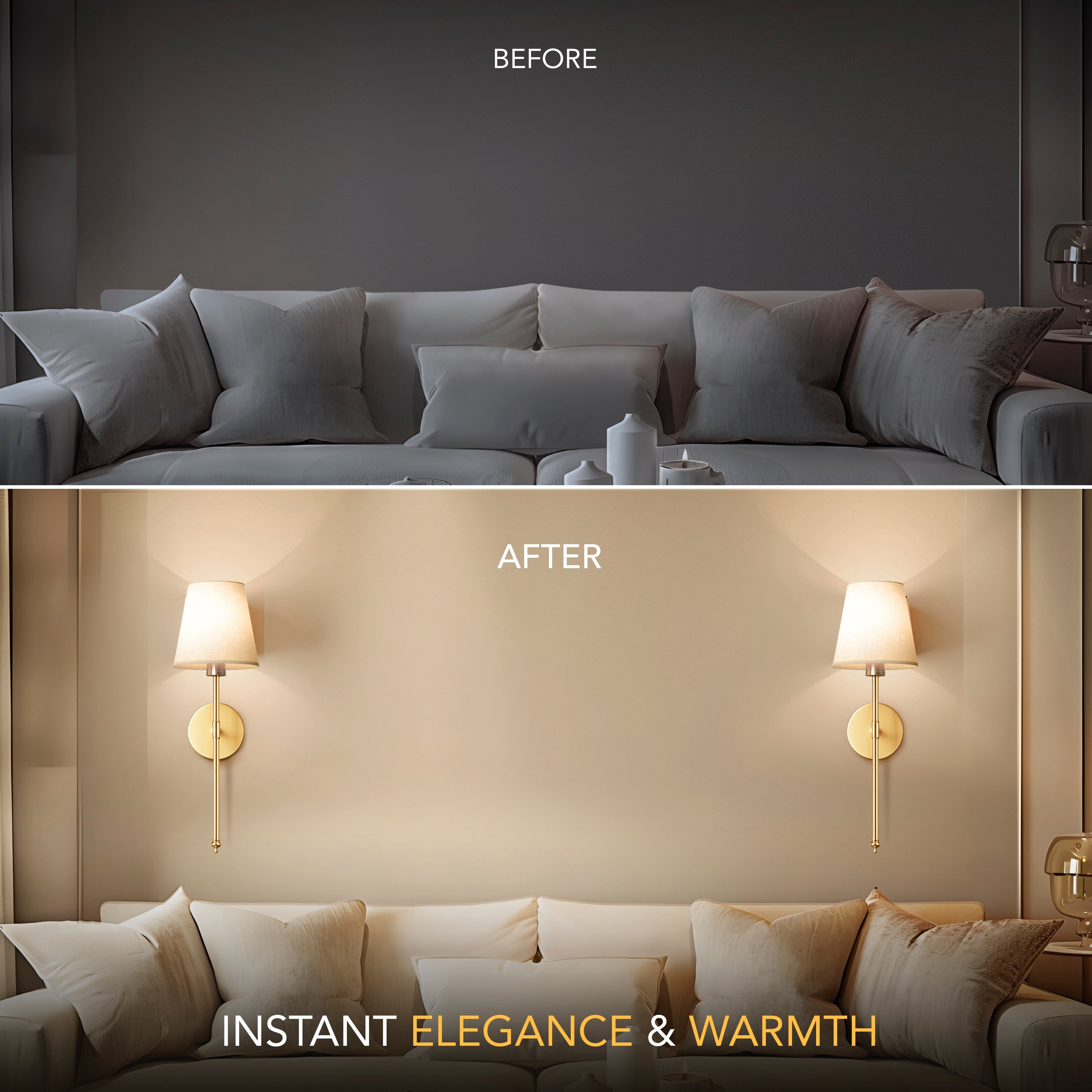 Wall sconce styled interior