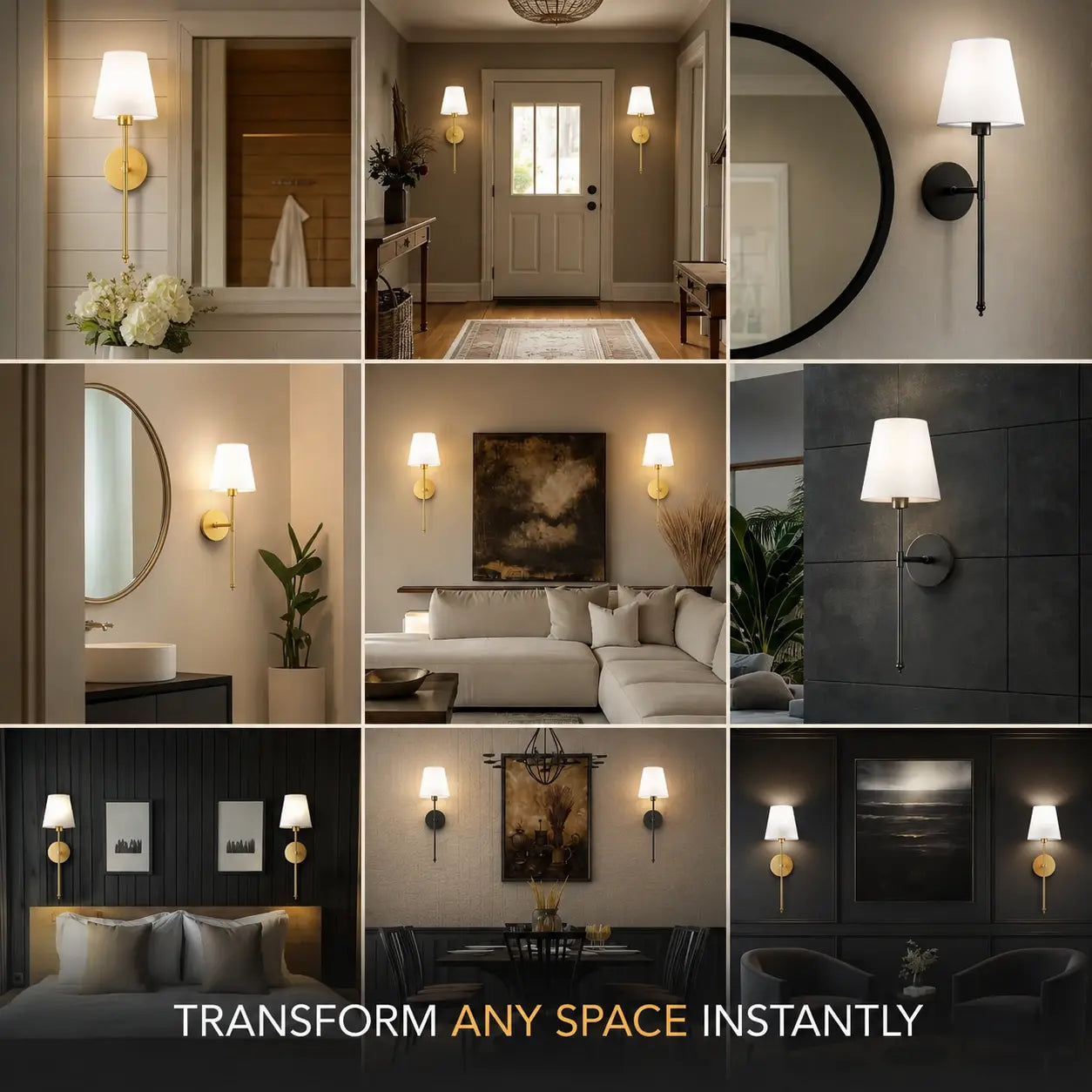 WIRELESS WALL SCONCES (SET OF 2)