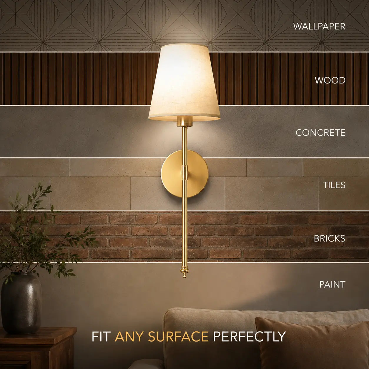 WIRELESS WALL SCONCES (SET OF 2)