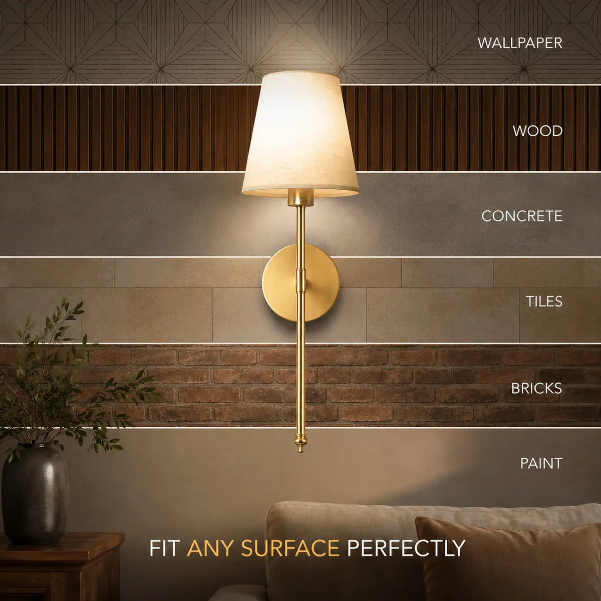 WIRELESS WALL SCONCES (SET OF 2)