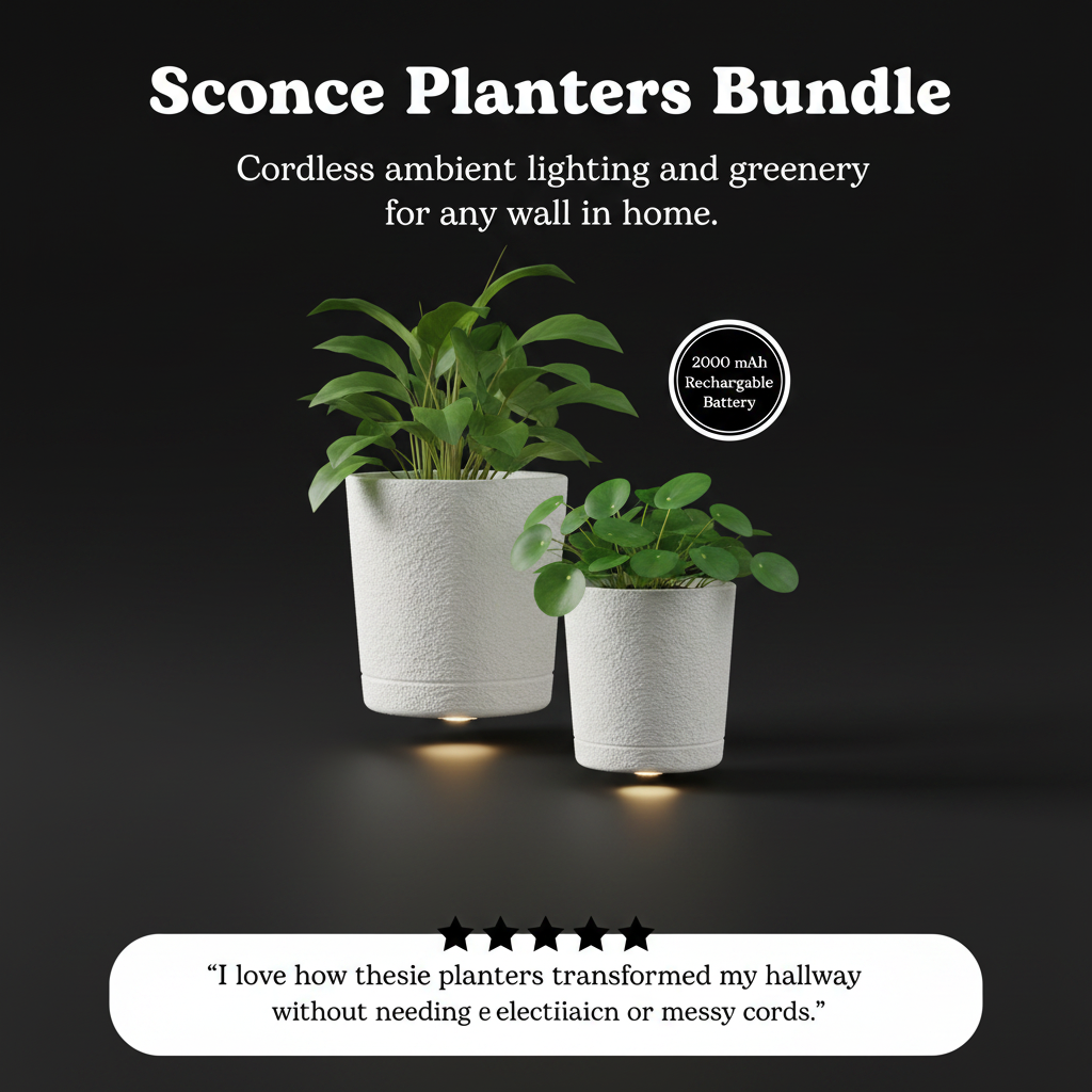 Sconce Planters Bundle